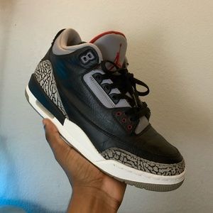 AIR JORDAN Retro 3 “Black Cement”